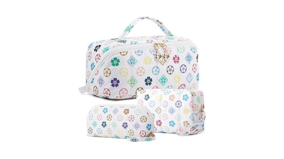 Ytl Travel Makeup Bag, Puffer Cosmetic Bag For Women, Waterproof