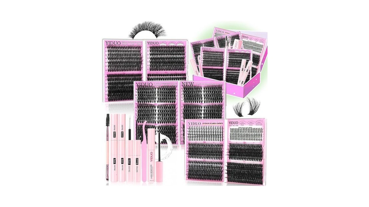 Amazon coupon: Yiduo 6 Box Mix Lashes Clusters Kit Gift