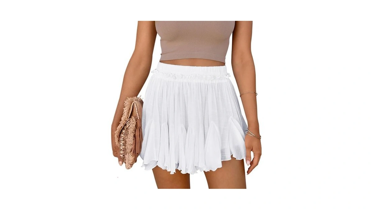 Women Flowy Linen Shorts