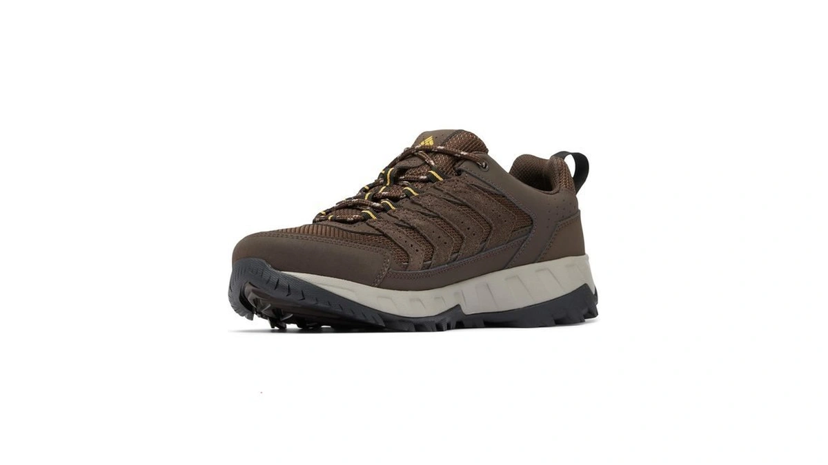 Columbia Mens Strata Trail Low, Cordovan/golden Yellow, 11
