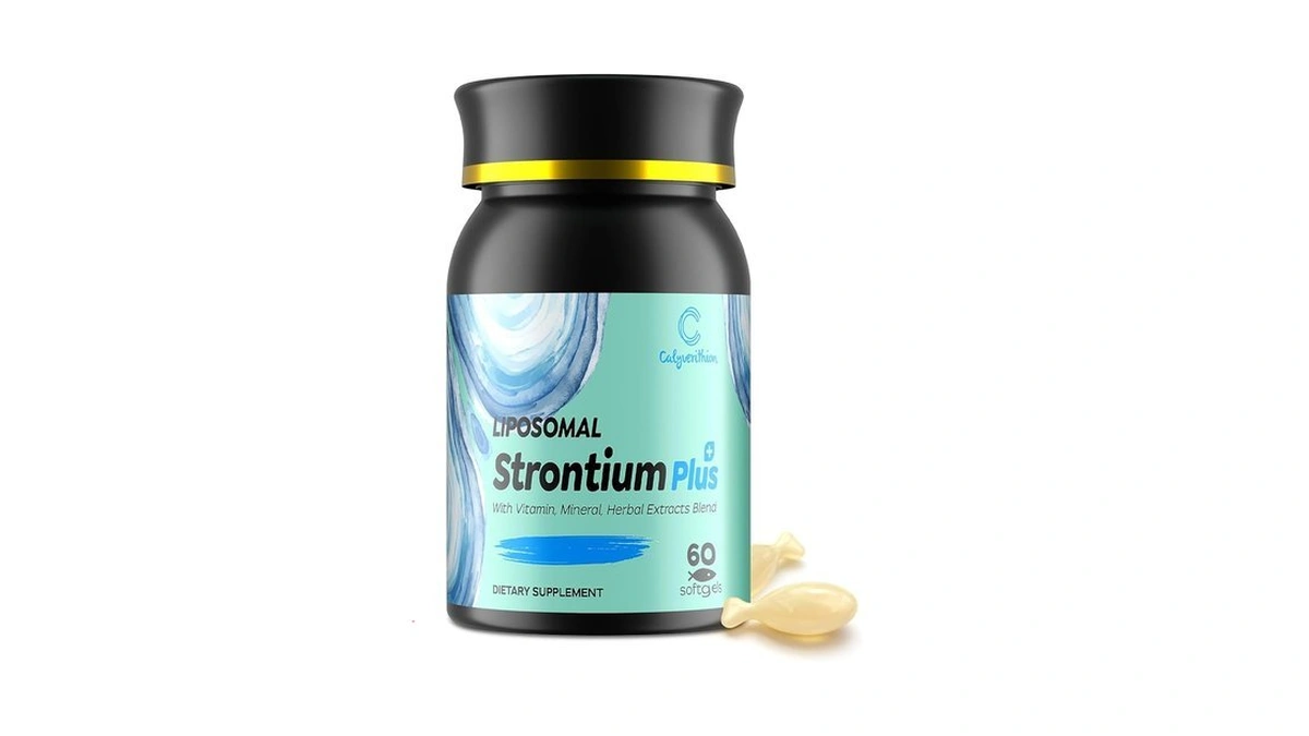Liposomal Strontium Citrate 680mg Supplement β High Absorption Bone Health