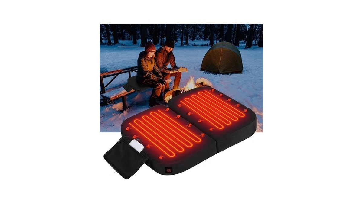 Ksheat Extra Wide Heated Seat Cushion With 10000 Mah Mobile