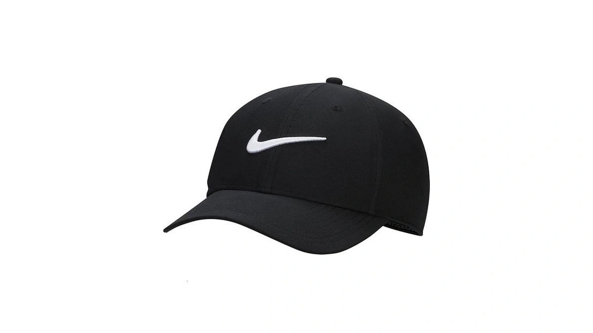 Nike Dri-fit Club Structured Swoosh Cap, White/black, 1size