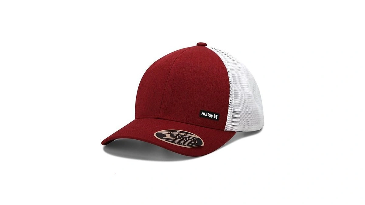 Hurley Mens Trucker Hat - Moisture Wicking Curved Bill Trucker