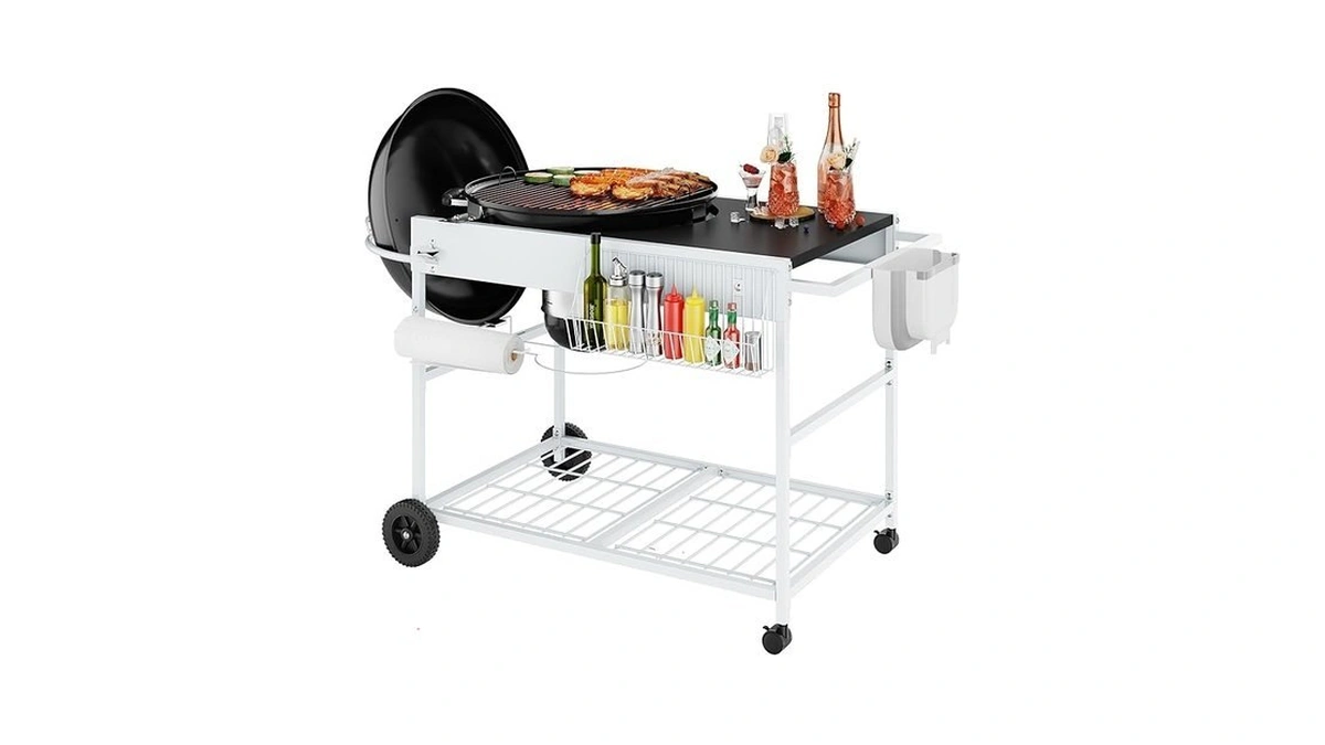 Shintenchi Grill Table For Weber 22" & 18" Original Kettle,