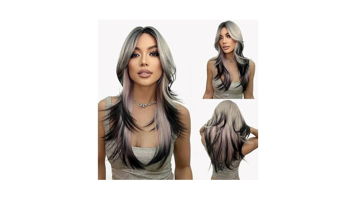 N Nayasa Ombre Blonde Wig With Curtain Bangs 22ββ Dirty