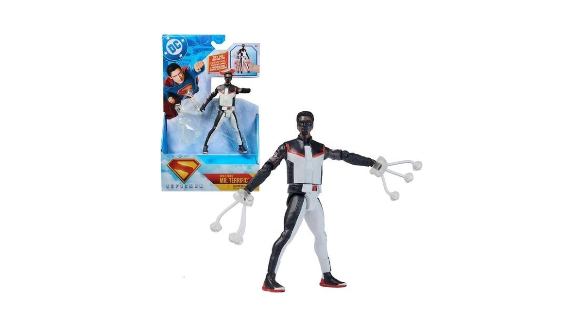 Dc Comics, Superman, Mr. Terrific, Epic Strike Action Figure, 6-inch