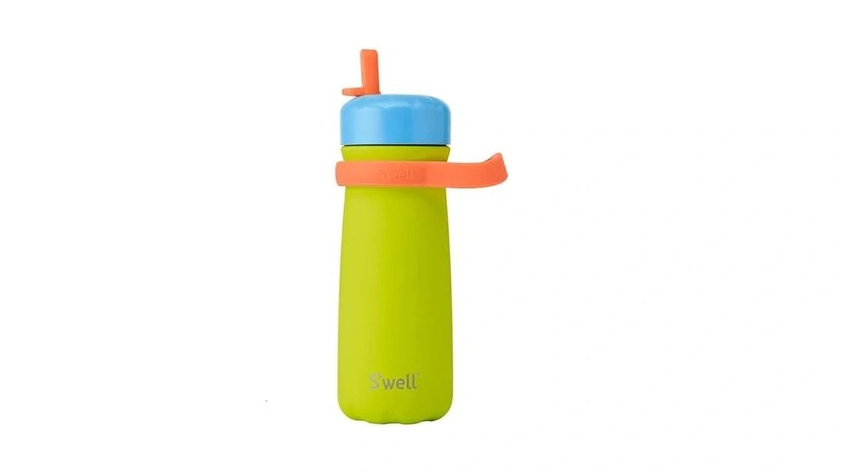 S'well Stainless Steel Kids Traveler With Flip Straw Lid, 16oz,