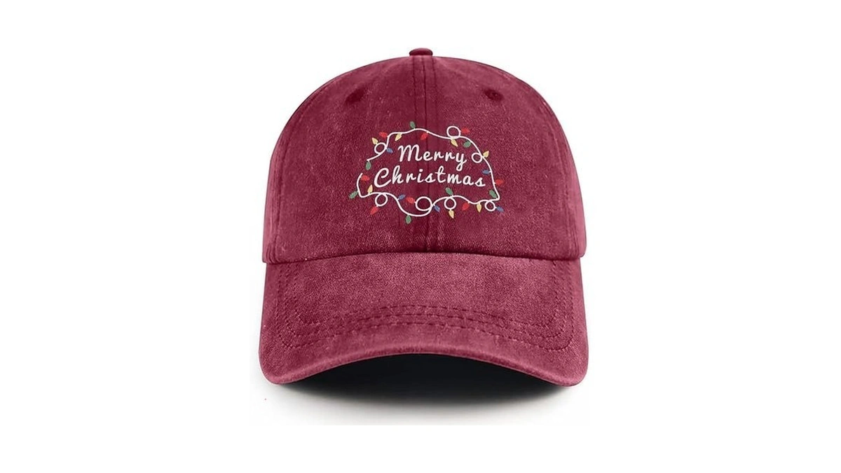 Christmas Baseball Cap Christmas Hat For Women Men Unisex Adult