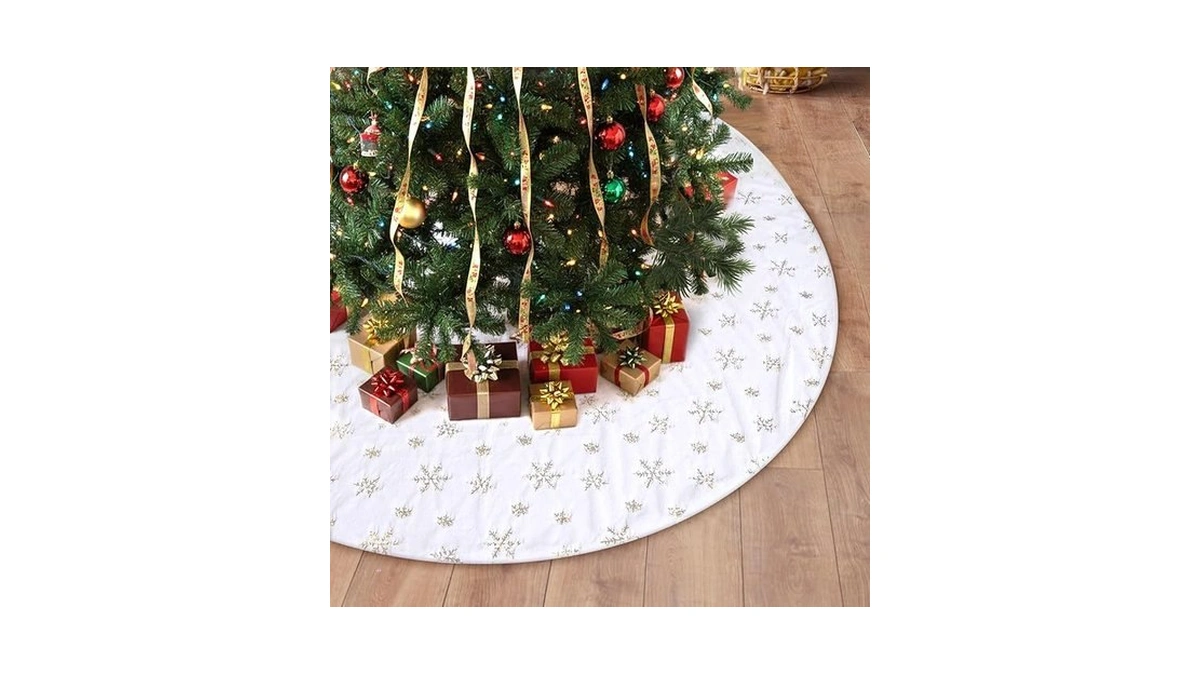 72 Inches Christmas Tree Skirt For Xmas Tree Holiday Party