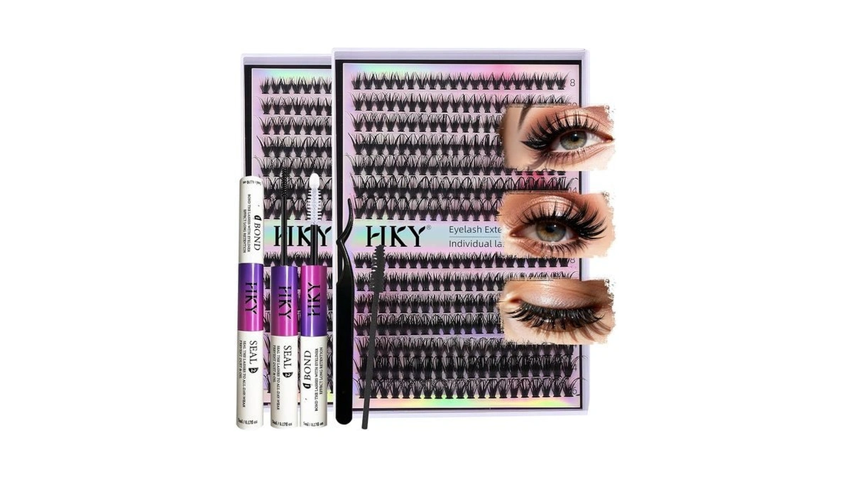 Hky Lash Clusters Kit 8-16mm 30d-40d Wispy Eyelash Clusters Lashes