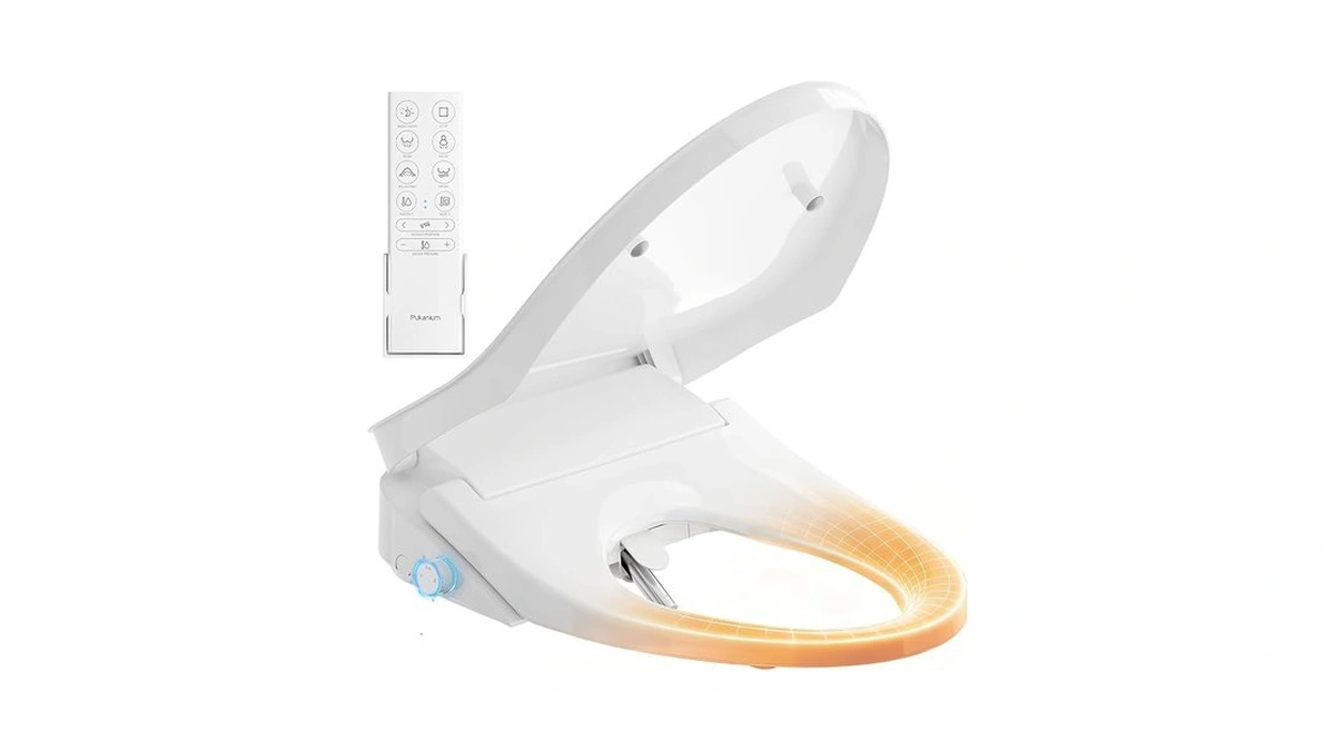 Pukanium Heated Smart Toilet Seat With Feminine Wash & Dryer,