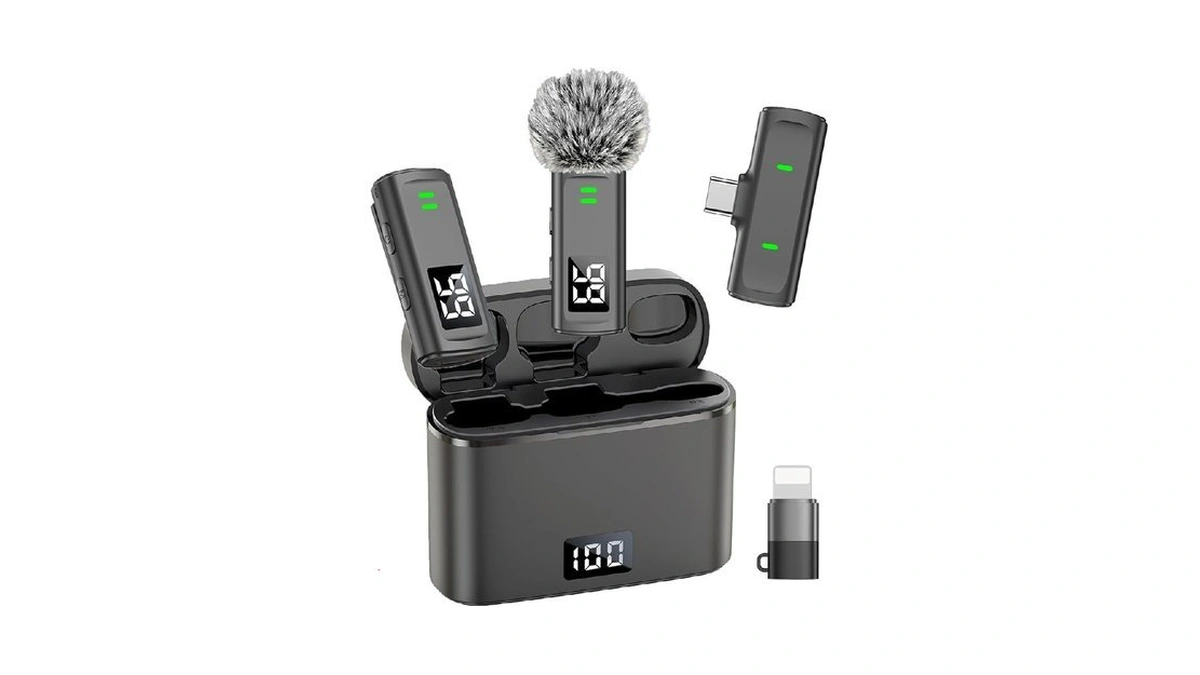 Nptcl Wireless Lavalier Mini Microphone For Iphone Video Recording