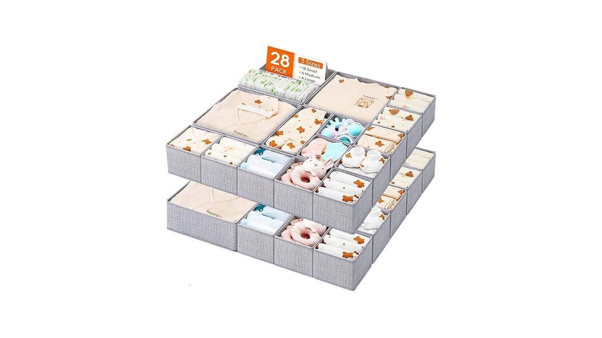 Lifewit Nursery Drawer Organizer For Clothes 28 Pack, Certified Child-safe