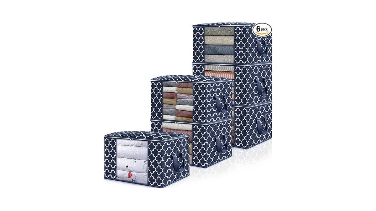 Wiselife Storage Bags, Large Blanket Clothes Organization And Storage Containers