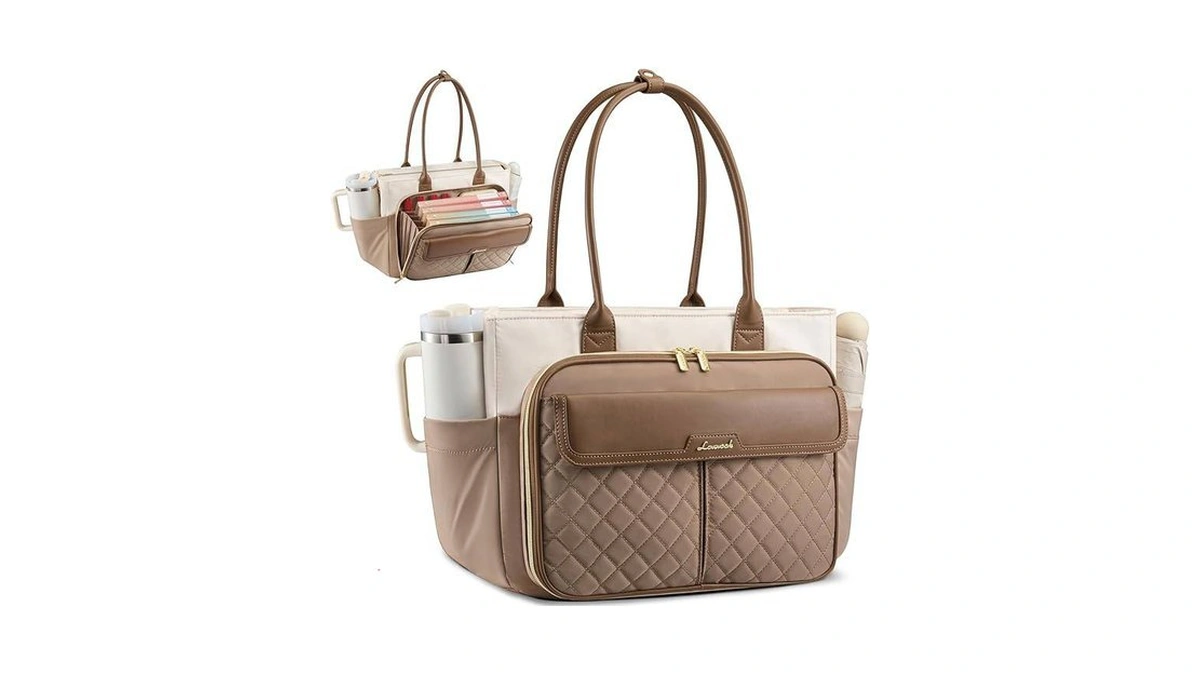 Lovevook Laptop Teacher Tote Bag For Women With Accordion File