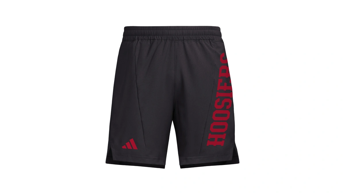 Adidas Men's D4t Woven Indiana University Shorts, Black/team Victory Red/team