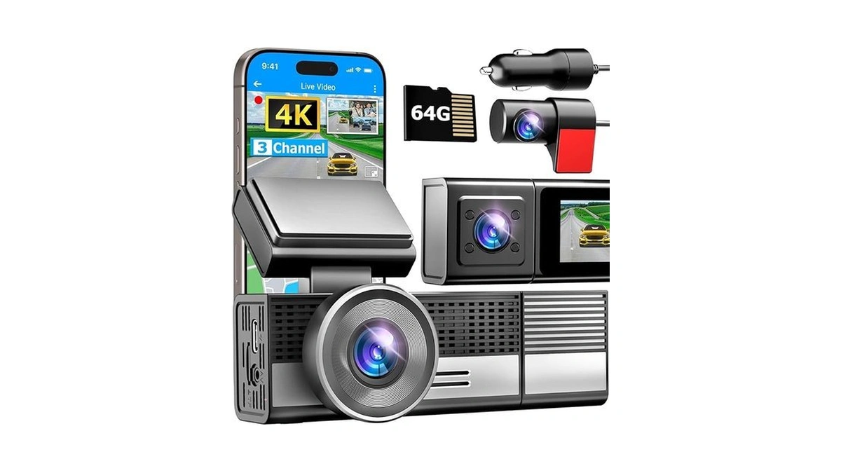 Ecomoment Dash Cam Front And Rear, 4k+1080p Dual Dash Camera