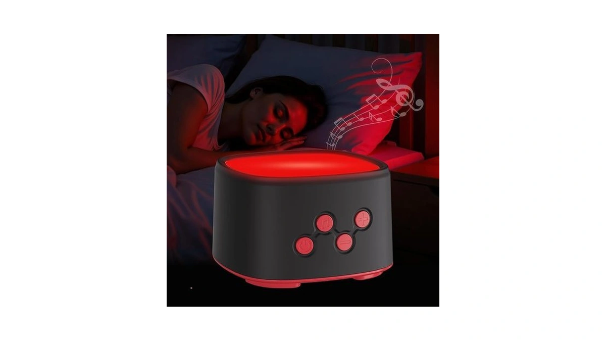 2-in-1 Red Light For Sleep With White Noise, Red Light