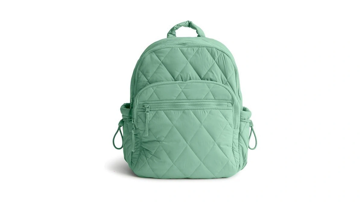 Vera Bradley Women's Featherweight Bancroft Backpack, Beryl Green, One Size