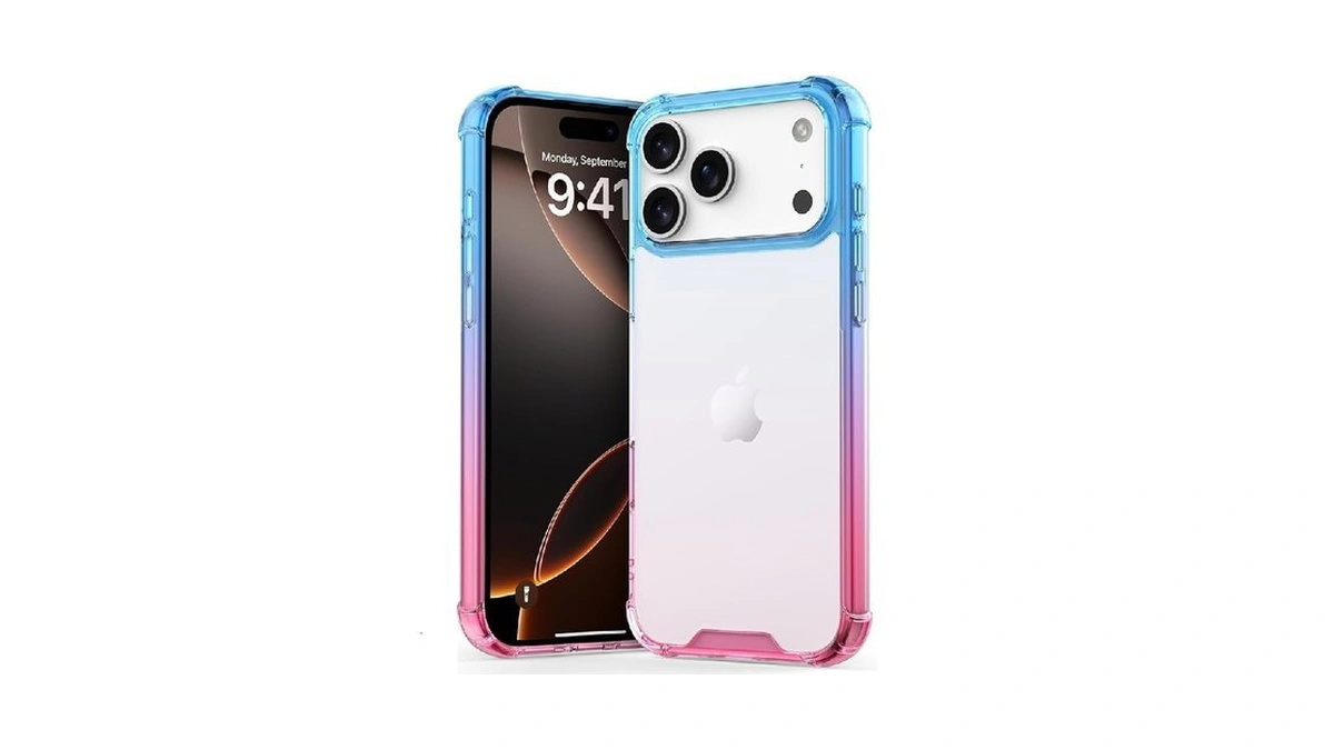 Imektlk Compatible With Iphone 17 Pro Case Cute Gradient Clear