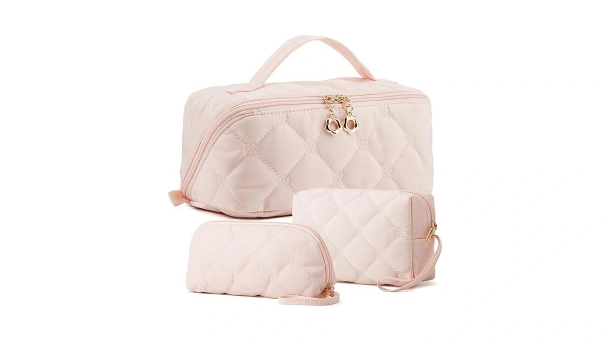 Ytl Travel Makeup Bag, Puffer Cosmetic Bag For Women, Waterproof