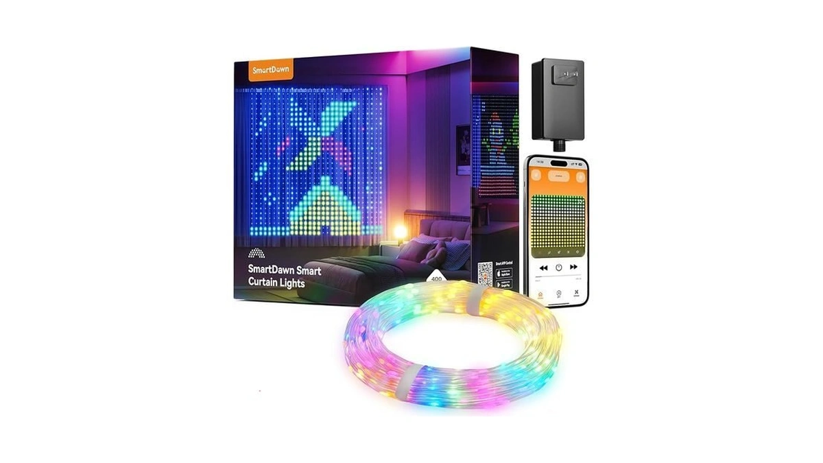 Smartdawn 400 Rgbic Leds Smart Curtain Lights With Diy Gif,