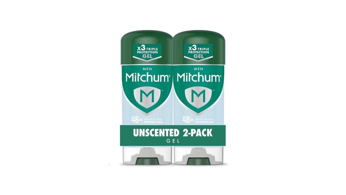 Mitchum Men’s Triple Odor Protection Antiperspirant & Deodorant Gel, Unscented,