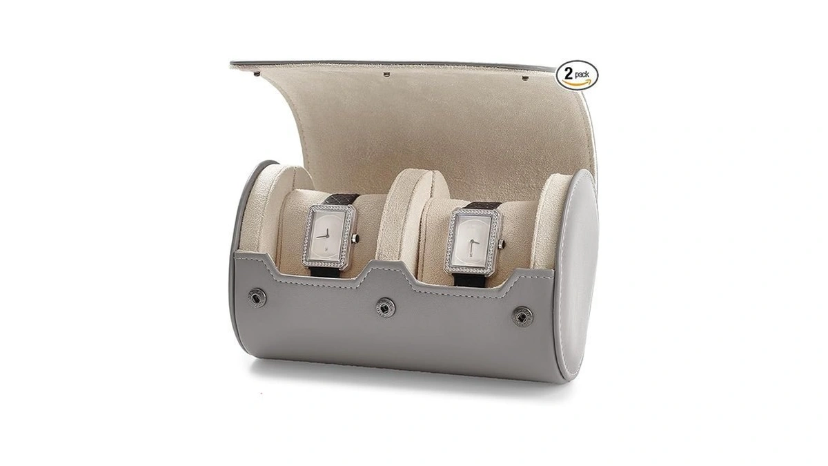 Oirlv Pu Leather Watch Box For Mens Watch Organizer Case