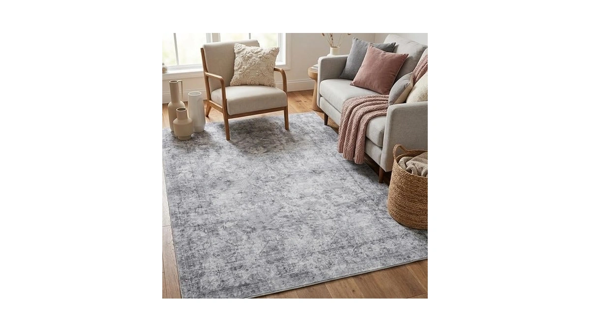 4x6 Area Rugs For Living Room, Machine Washable Rugs, Vintage