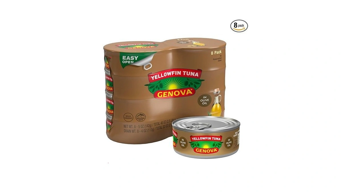 Genova Premium Yellowfin Tuna In Olive Oil, 5 Ounce Cans,