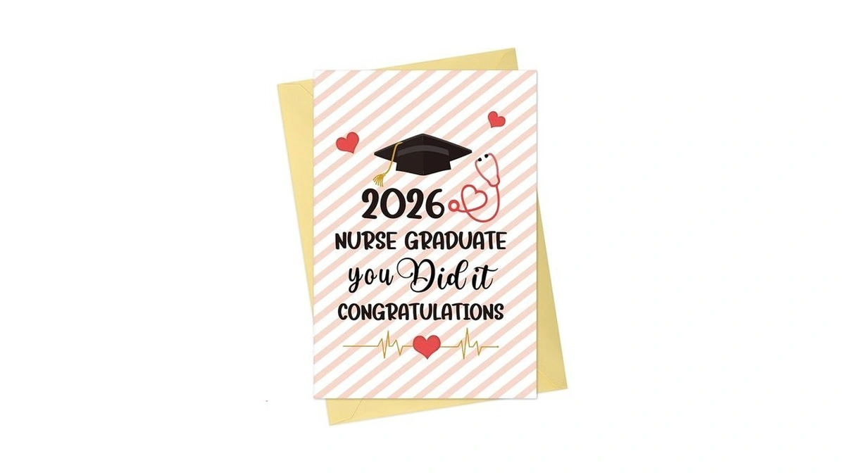 Flyab 2026 Nurse Graduation Card - Medical School Graduation Card