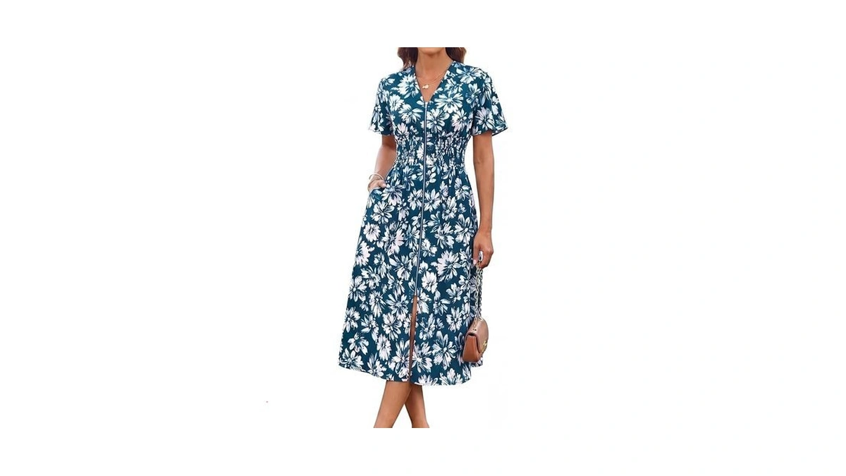 Grace Karin Womens Summer Maxi Floral Dress Casual 2026 Long