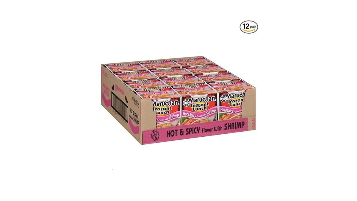Maruchan Instant Lunch Ramen Noodles, Hot & Spicy Shrimp Flavor