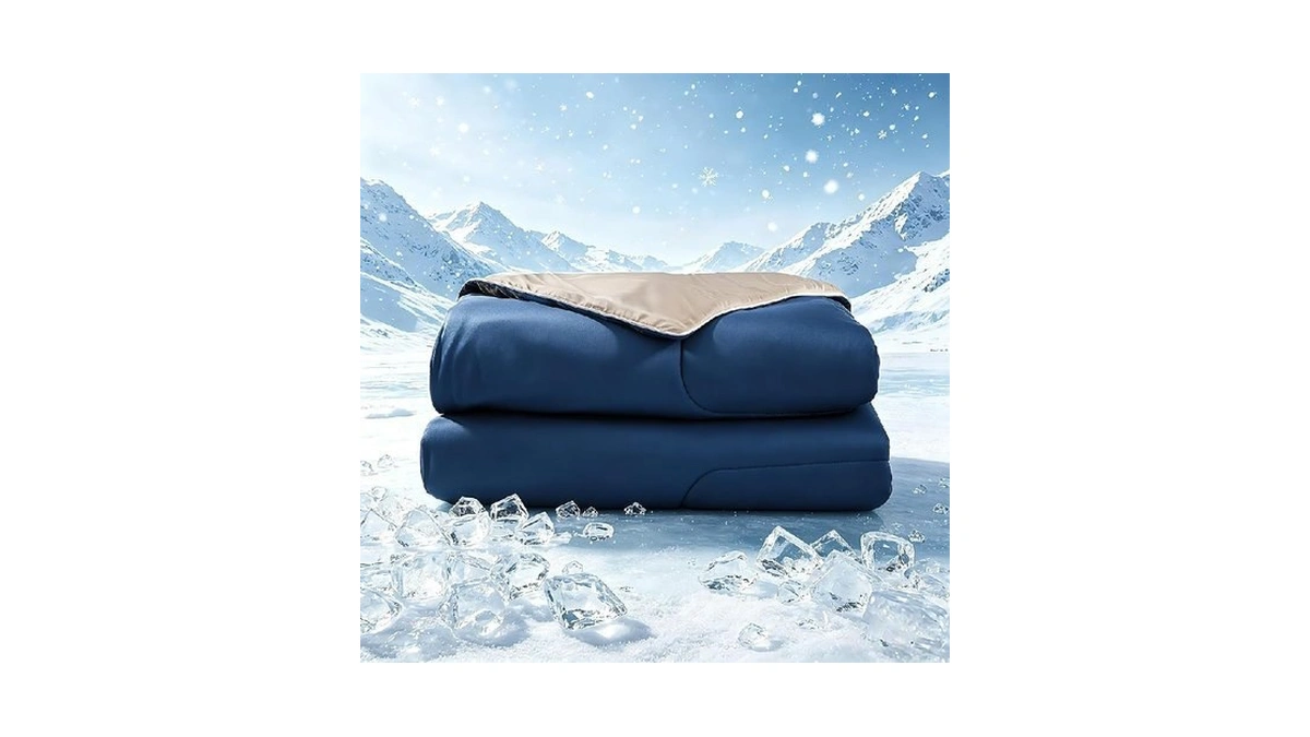 Cosybay Cooling Comforter Queen Size, Double-sided Cold Tech Fabric, Breathable
