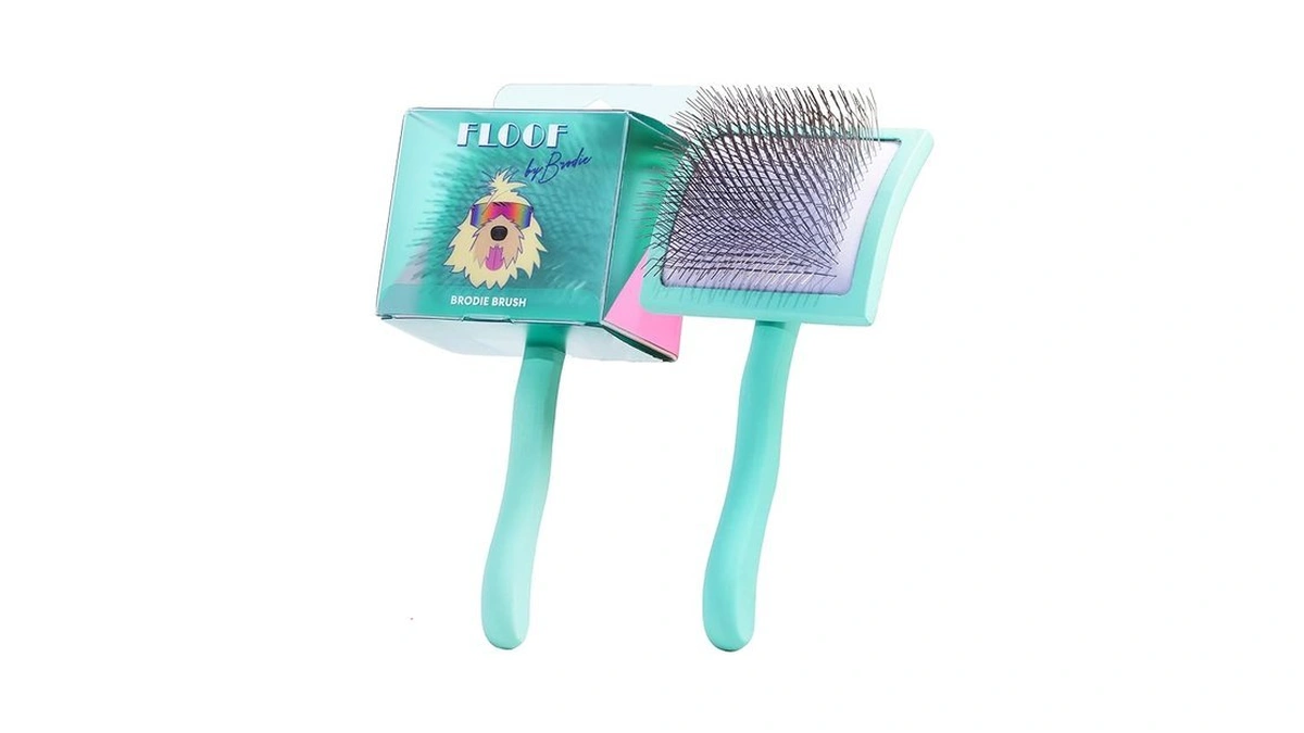 Floof By Brodie Dog Grooming Slicker Wire Brush: Designed For