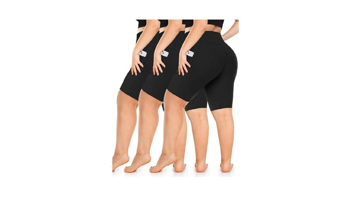 Diu Life 3 Pack Biker Plus Size Shorts For Women
