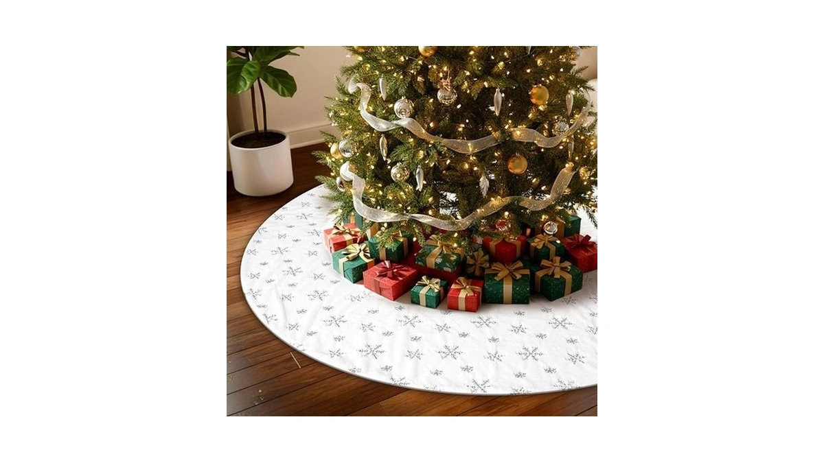 72 Inches Christmas Tree Skirt For Xmas Tree Holiday Party