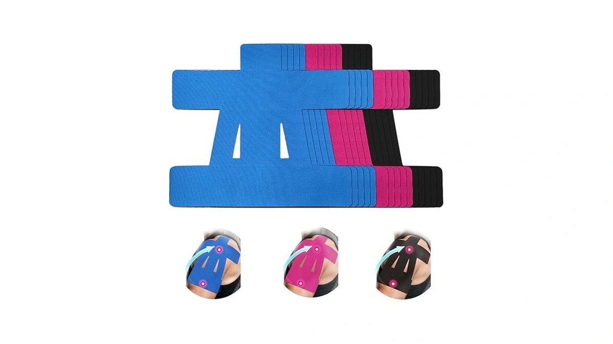 12 Count Kinesiology Tape For Shoulder,shoulder Tape For Pain Relief,pre-cut