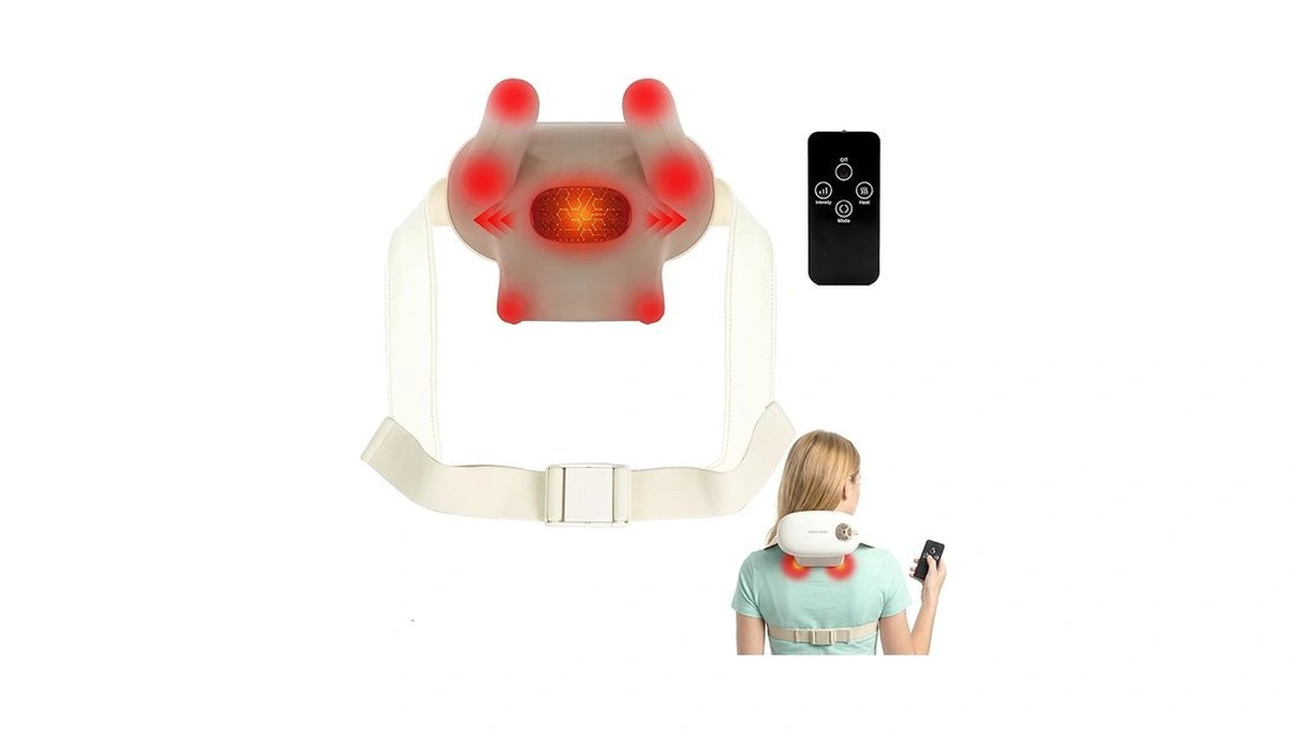 Rexyzen Shiatsu Back And Neck Massager, Cordless Neck Massager With