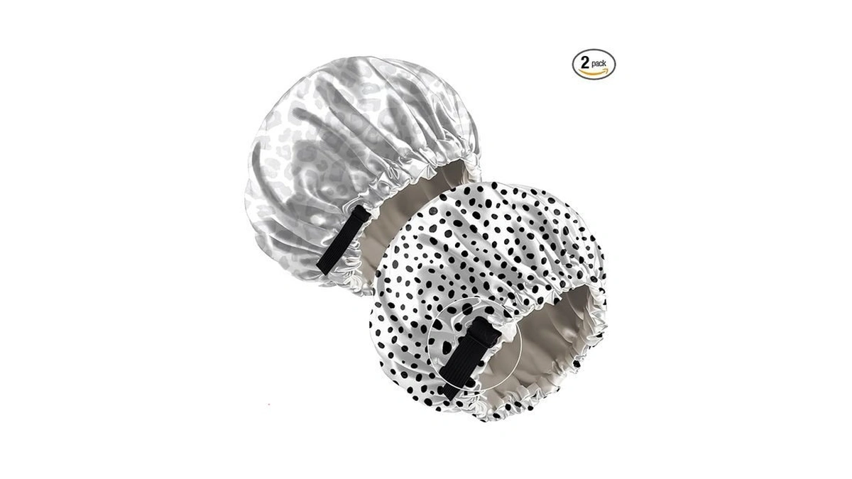 Deokke 2 Pcs Bonnets For Women Girls Satin Hair Bonnet