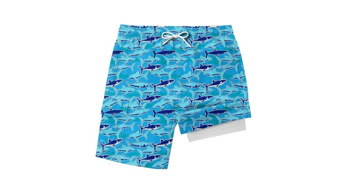 Silkworld Swim Trunks With Compression Liner Anti-chafe Bathing Suit Youth