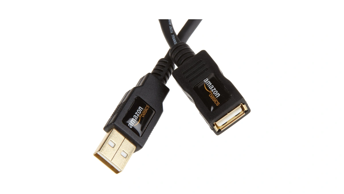 Amazon Basics 10-pack Usb-a 2.0 Extension Cable, Male To Female,