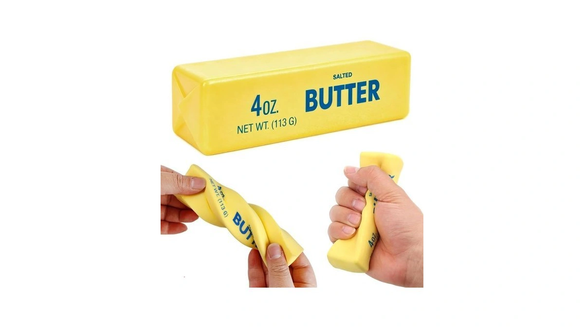 Butter Squishy- Slow Rising Fidget Toys, Novelty Stress Relief Butter