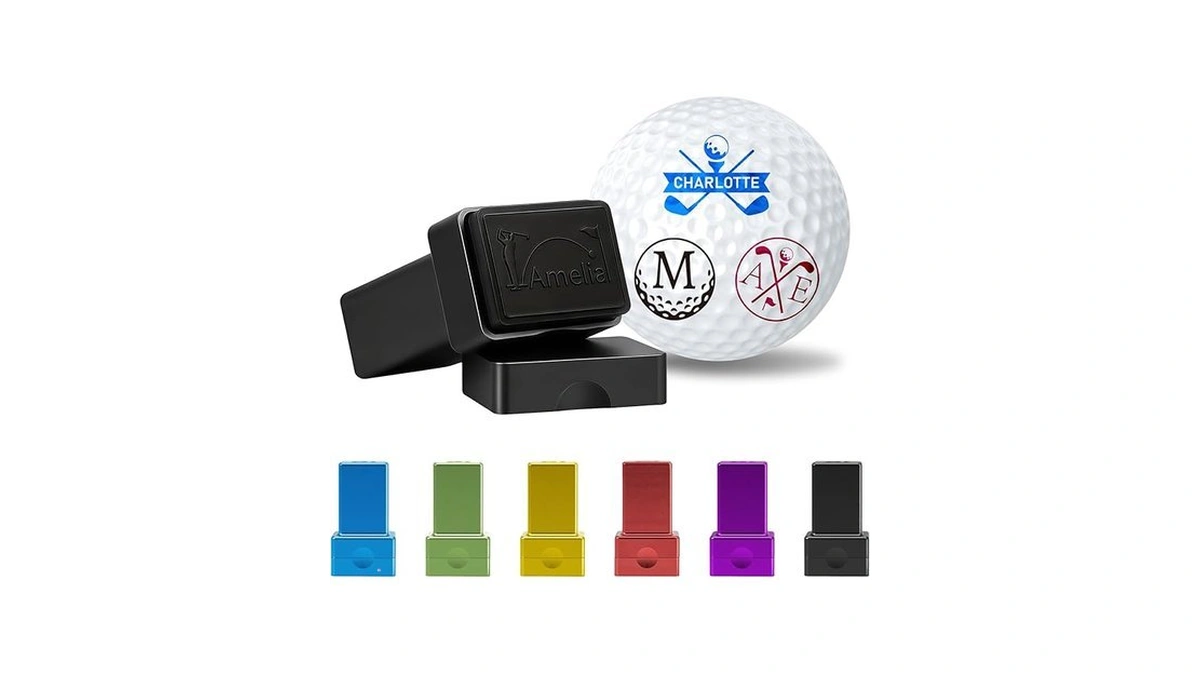 Unigiftime Personalized Golf Ball Stamp, Custom Name Initial Monogram Golf