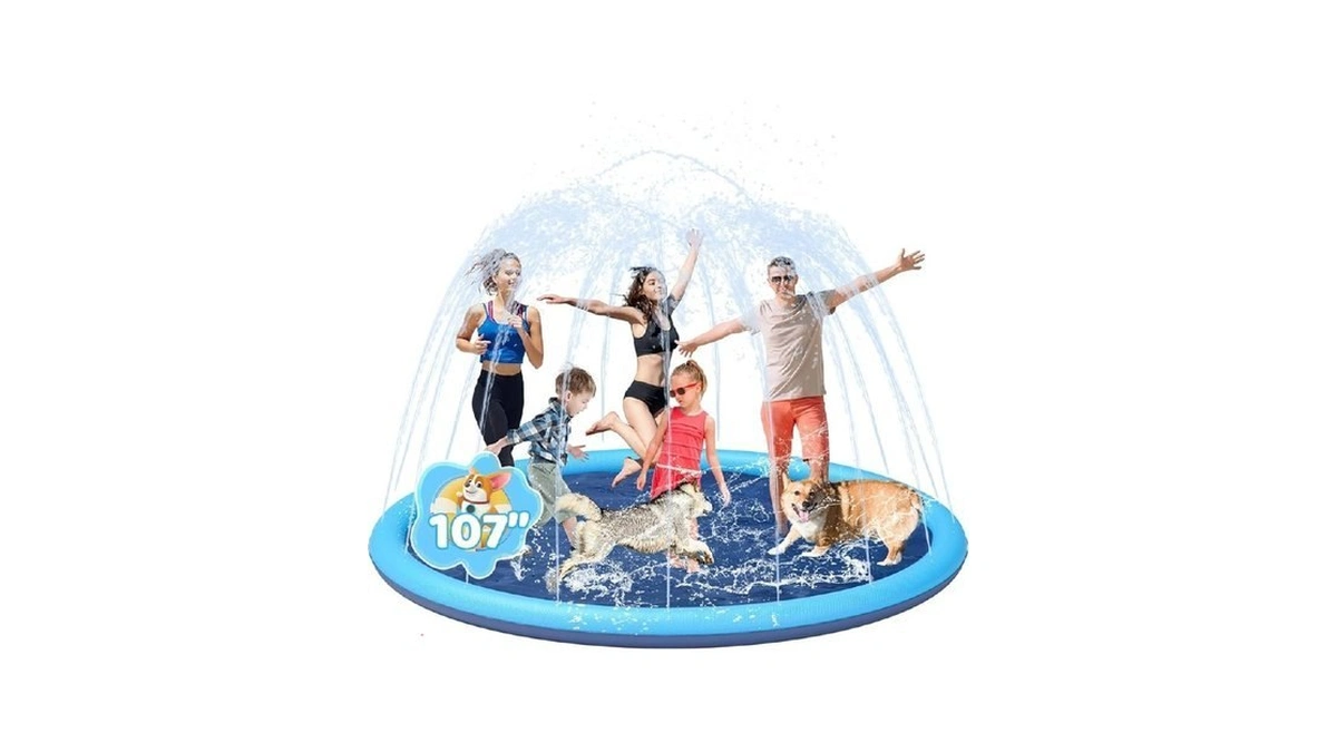 Ysjilide Non-slip Large Sprinkler Splash Play Mat,splash Pad For Kids