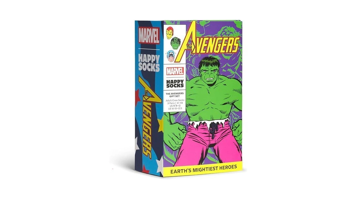 Happy Socks Marvel™ Avengers 3-pack Gift Set, Avengers 3-pack, M/l