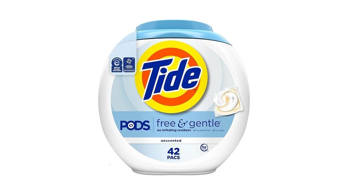 Tide, Pods Free And Gentle Laundry Detergent Soap Pacs, Tide