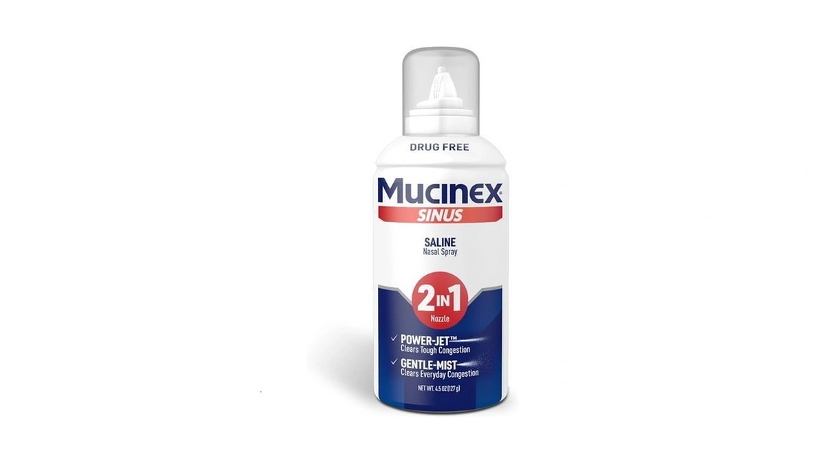 Mucinex Sinus Saline Nasal Spray & Sinus Rinse, Drug-free, Additive