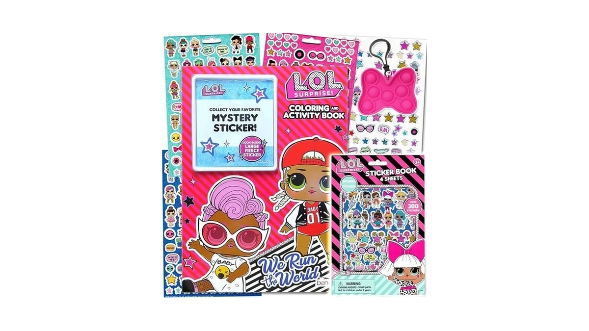 Bendon Lol Surprise Coloring Activity Book And Sticker Set For